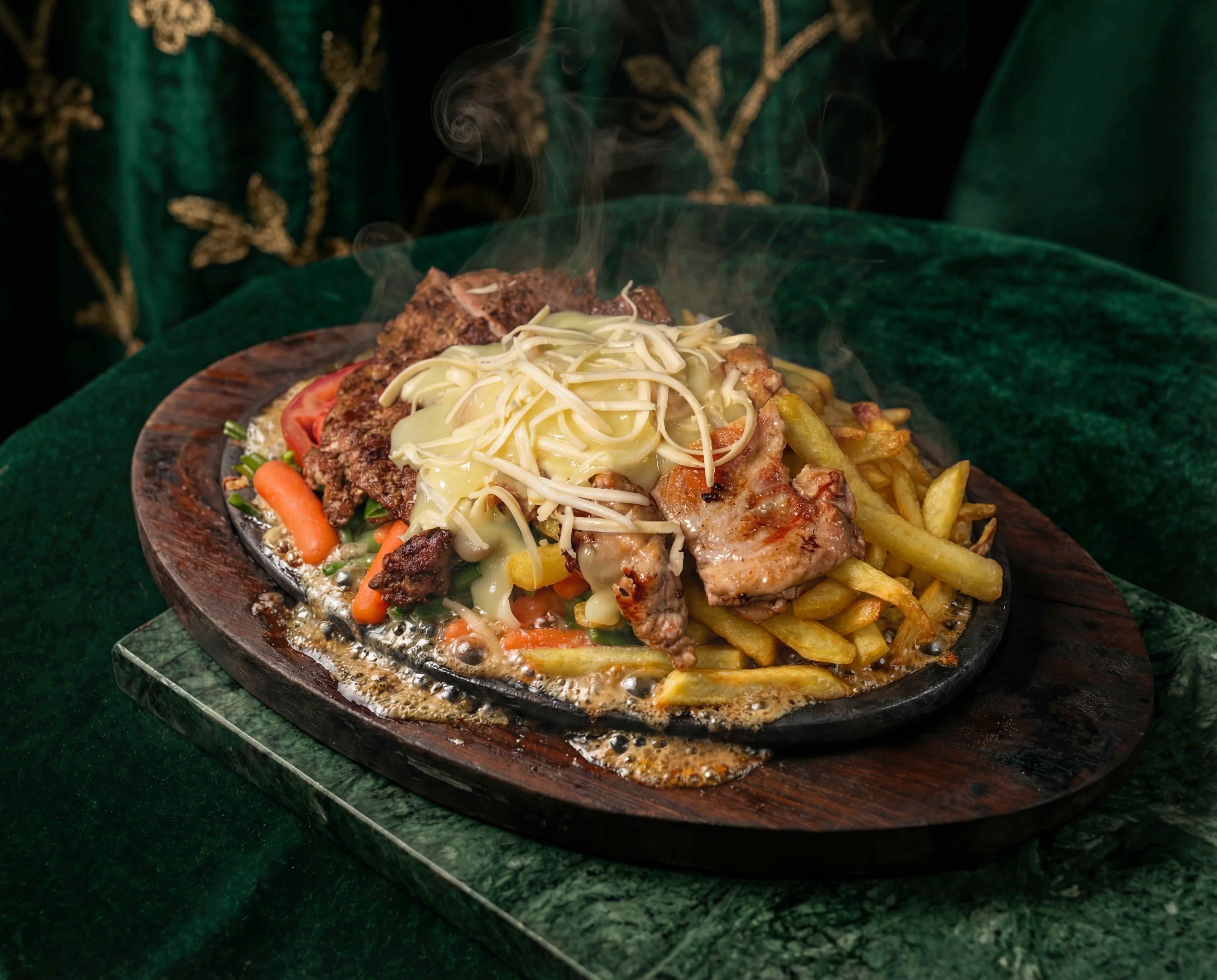 Steak With Chicken Satellite