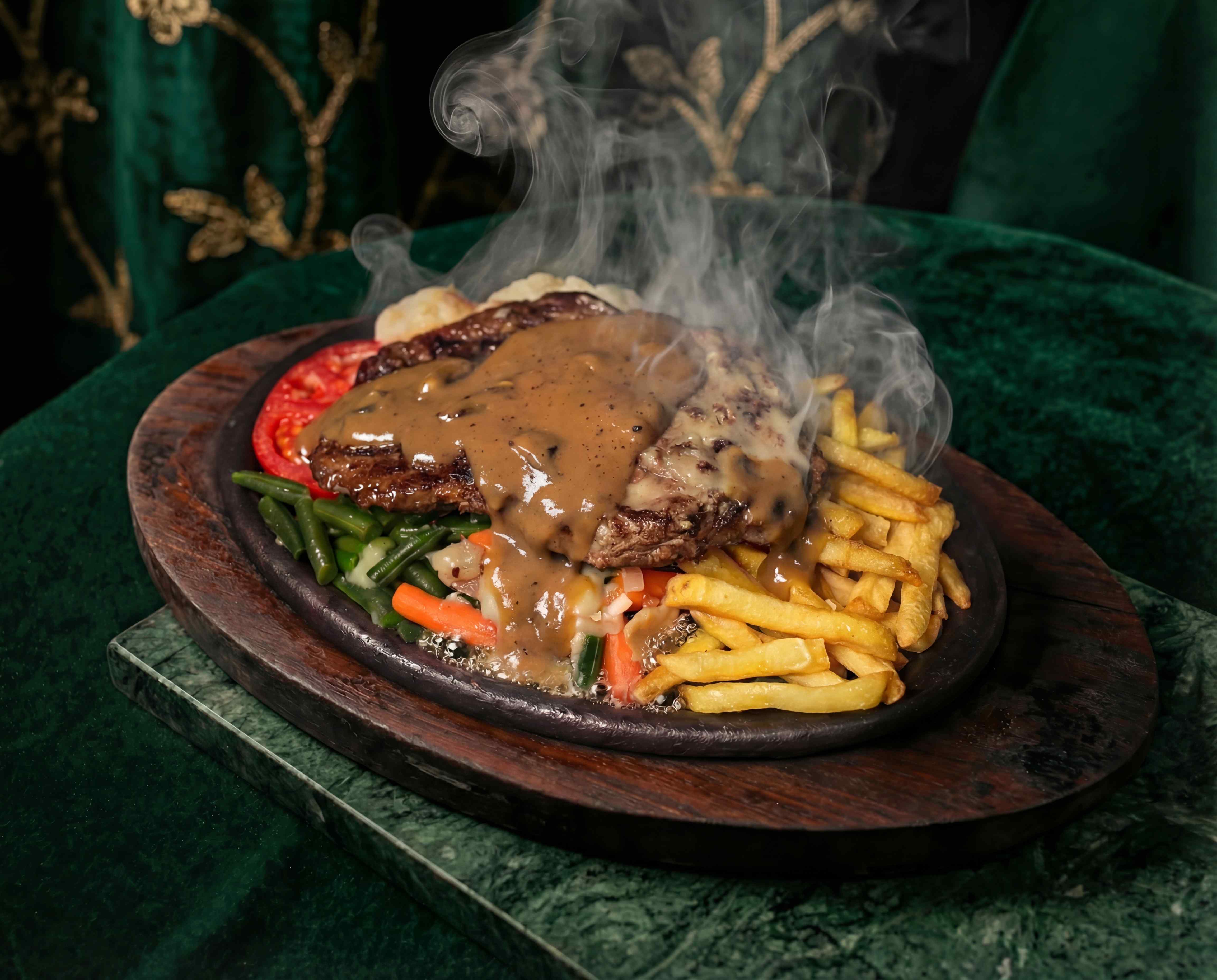 Pepper Steak or Garlick Steak