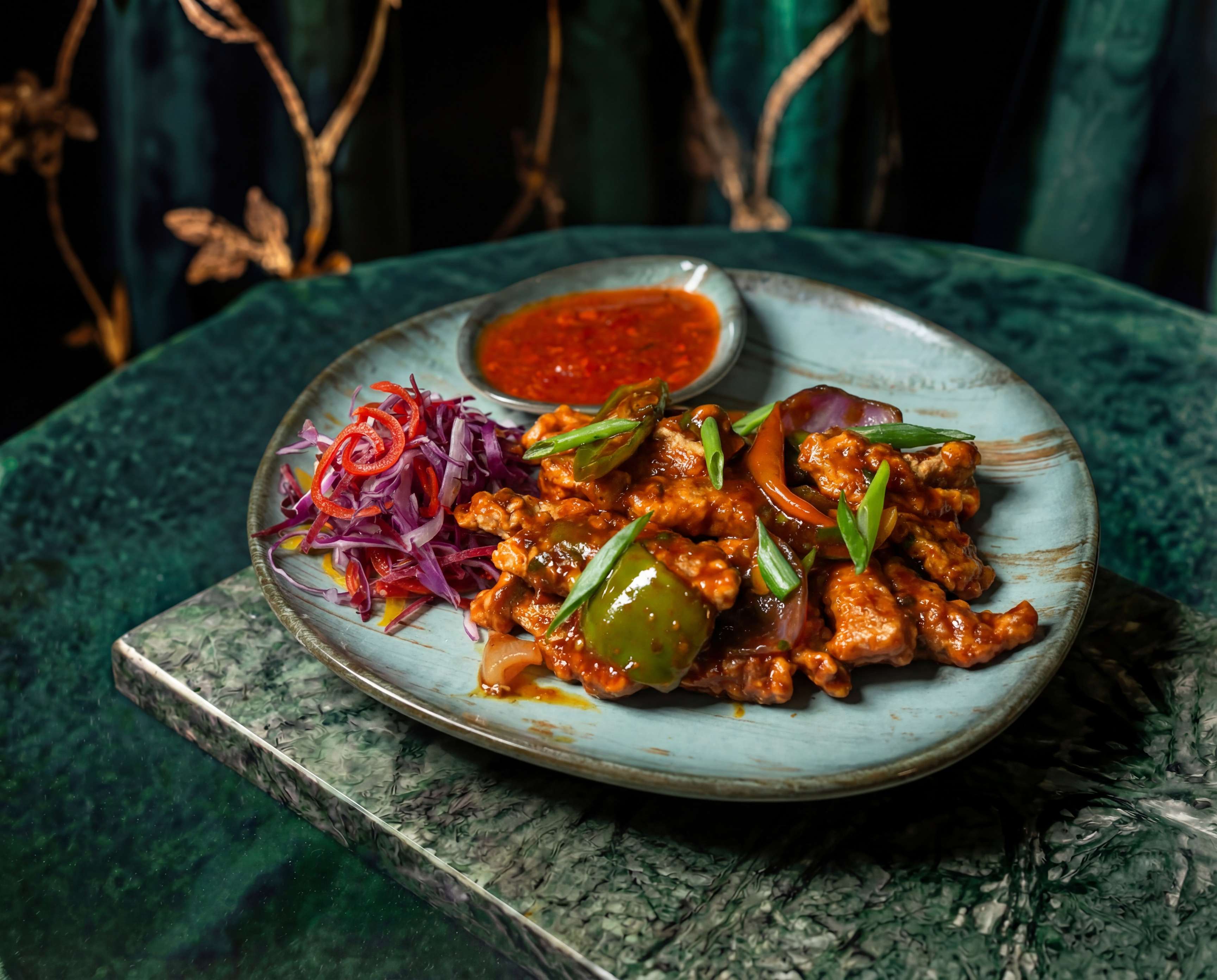 Beef Dry Chilly Garlic / Deviled Beef
