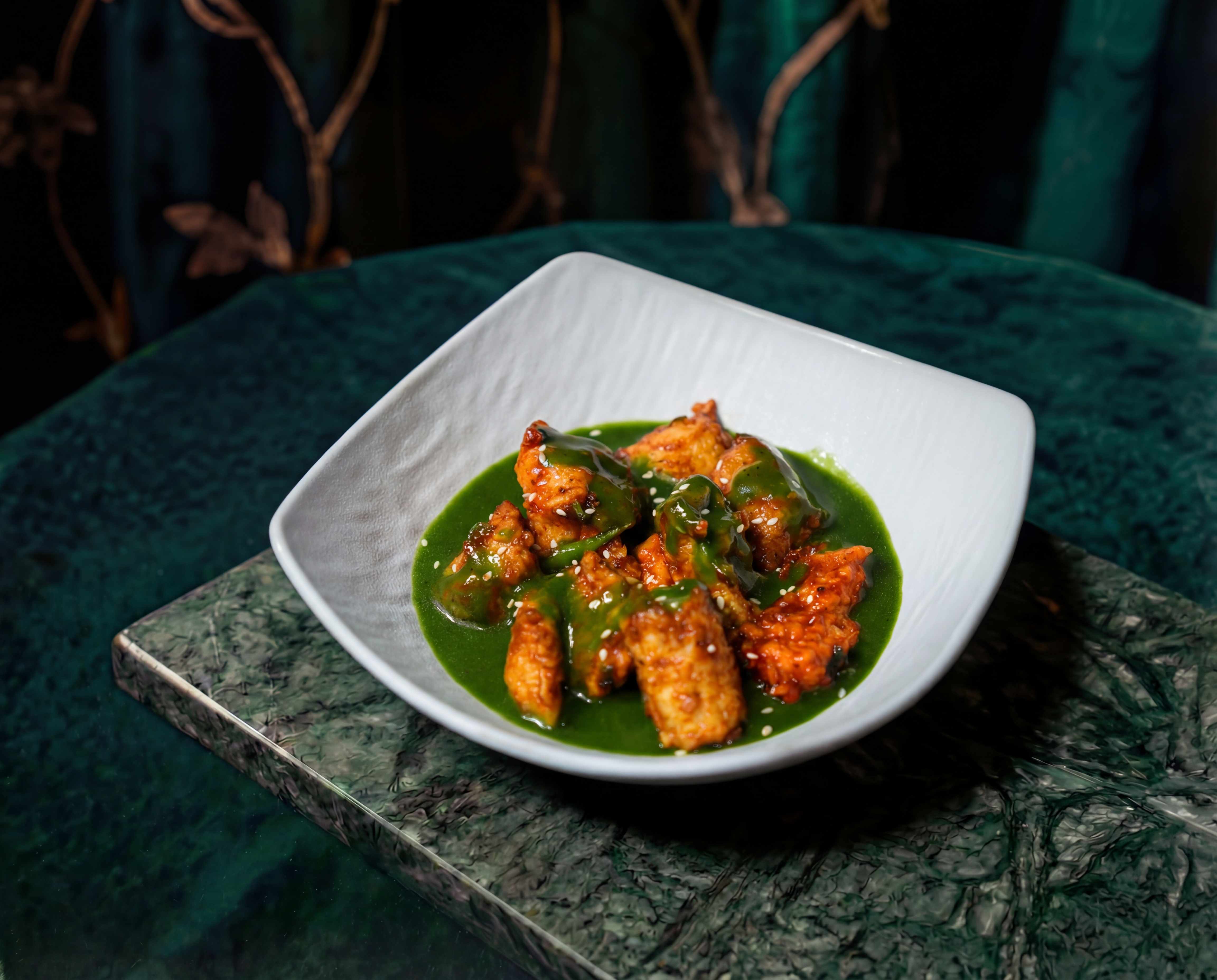 Fish Oyster Sauce / Hot Green Sauce